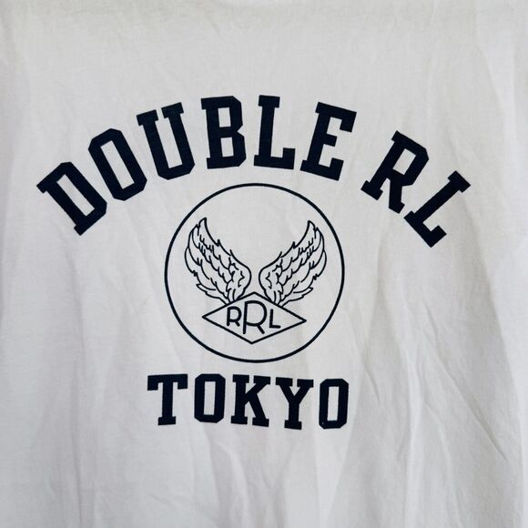 RRL Shirt Mens XS Double RL Tokyo Logo Crewneck Tee Tshirt Ralph Lauren Casual - Picture 4 of 9